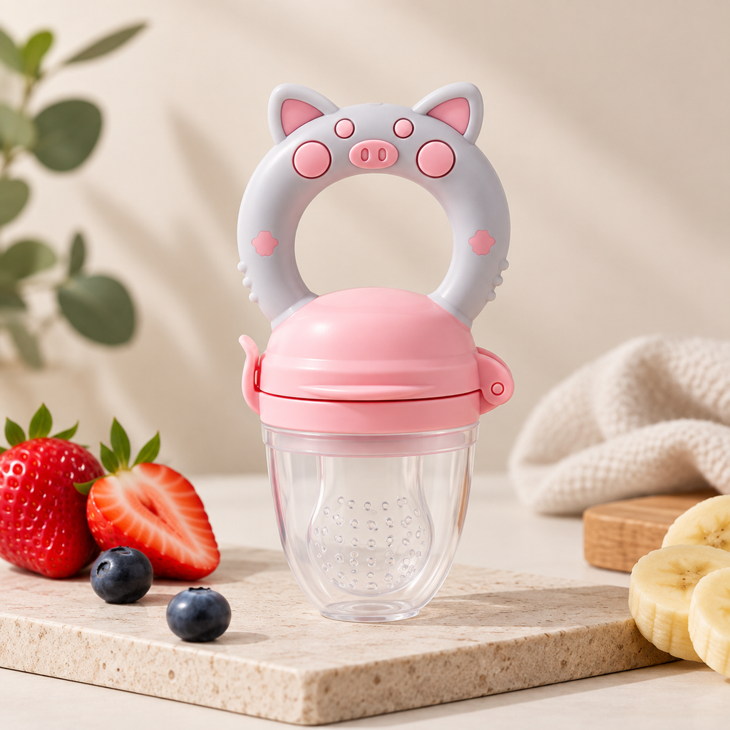 Grignoteuse Bébé en Silicone Tétine à Fruits & Aliments
