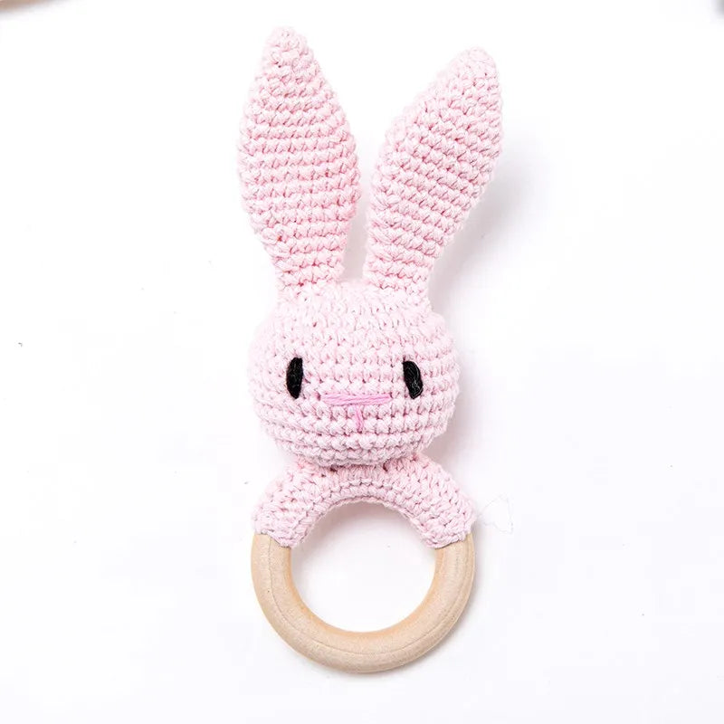 Hochet Bébé en Bois & Crochet