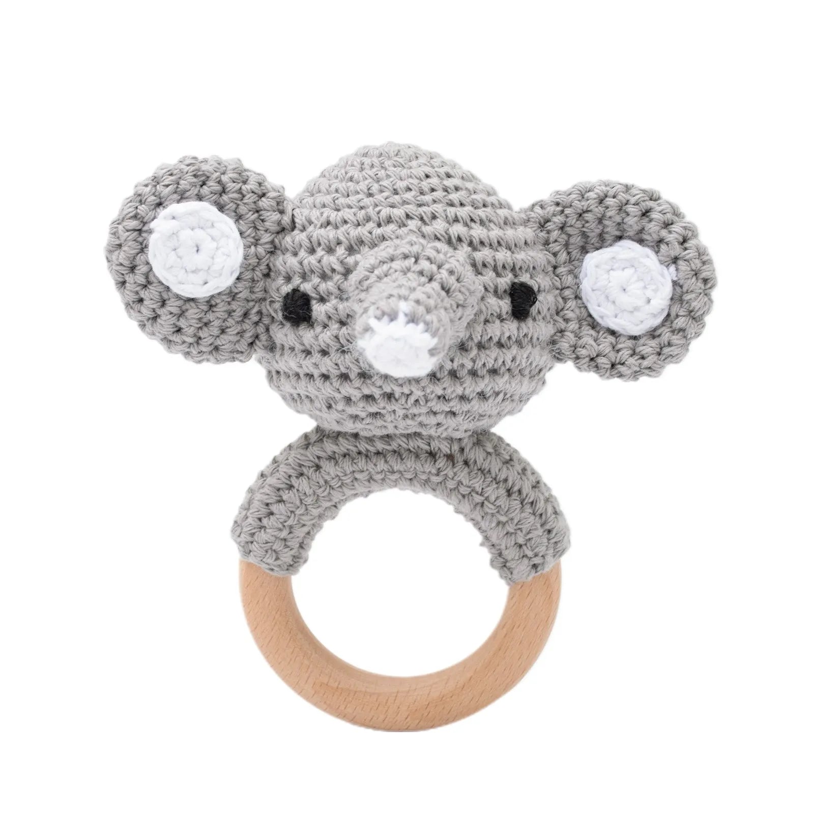 Hochet Bébé en Bois & Crochet