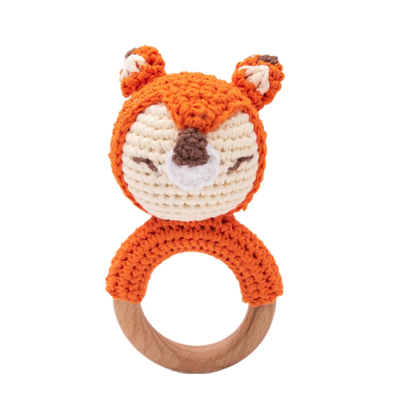 Hochet Bébé en Bois & Crochet