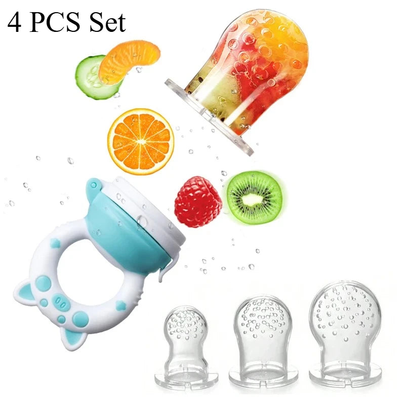 Grignoteuse Bébé en Silicone Tétine à Fruits & Aliments