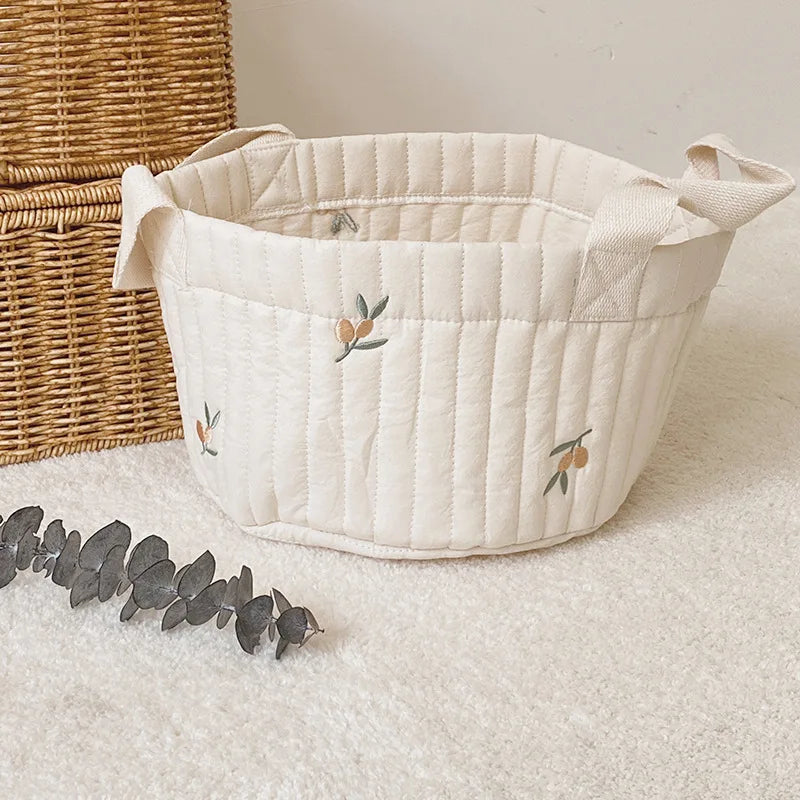 Panier de Rangement Bébé en Coton
