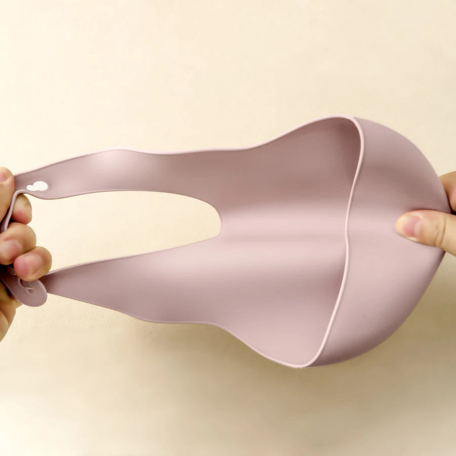 Bavoir bébé en silicone avec récupérateur