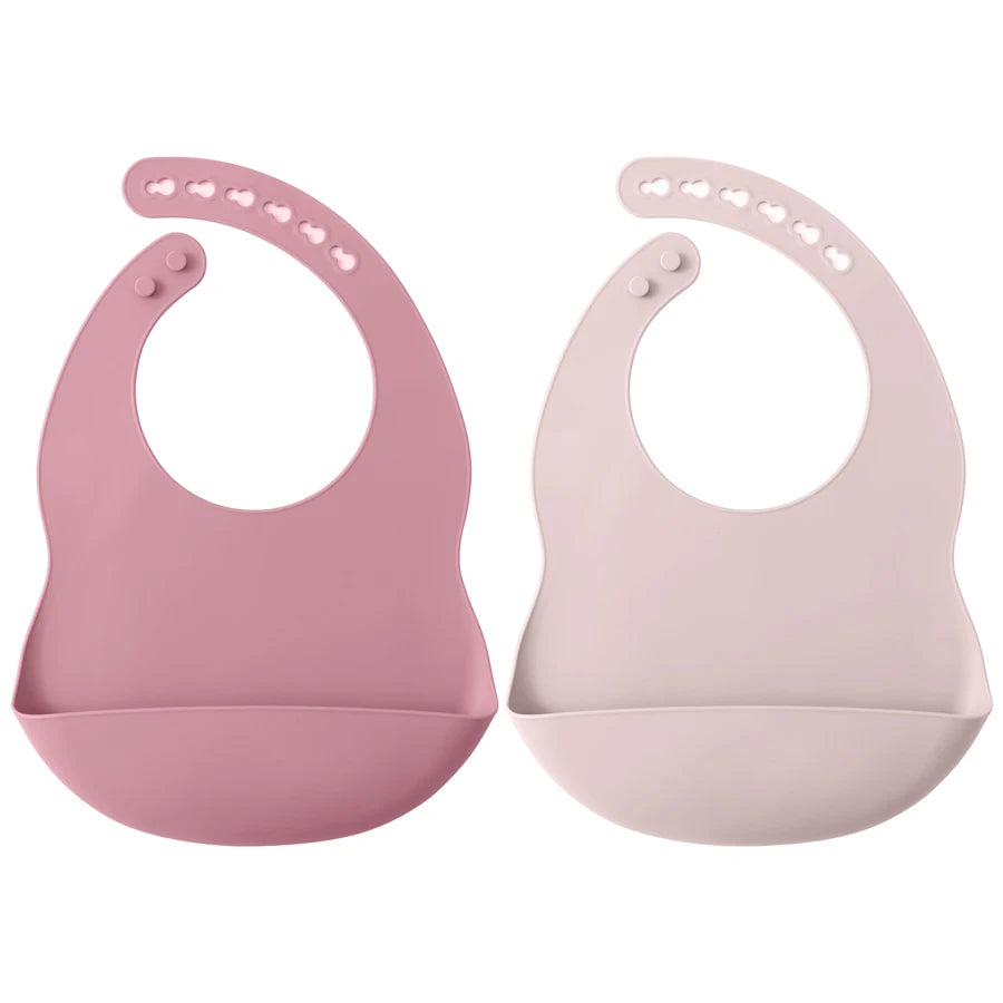 Bavoir bébé en silicone avec récupérateur