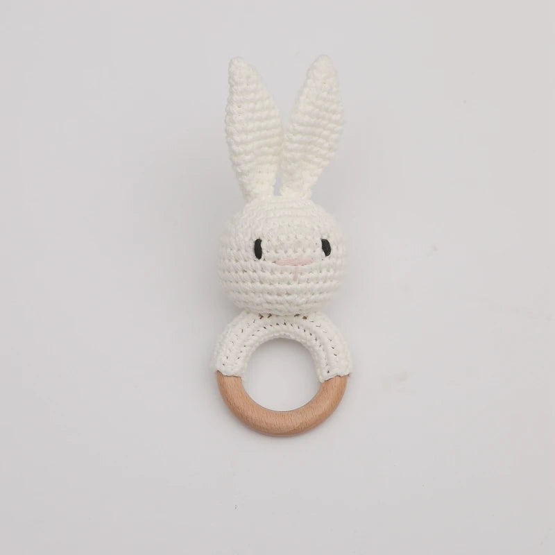 Hochet Bébé en Bois & Crochet