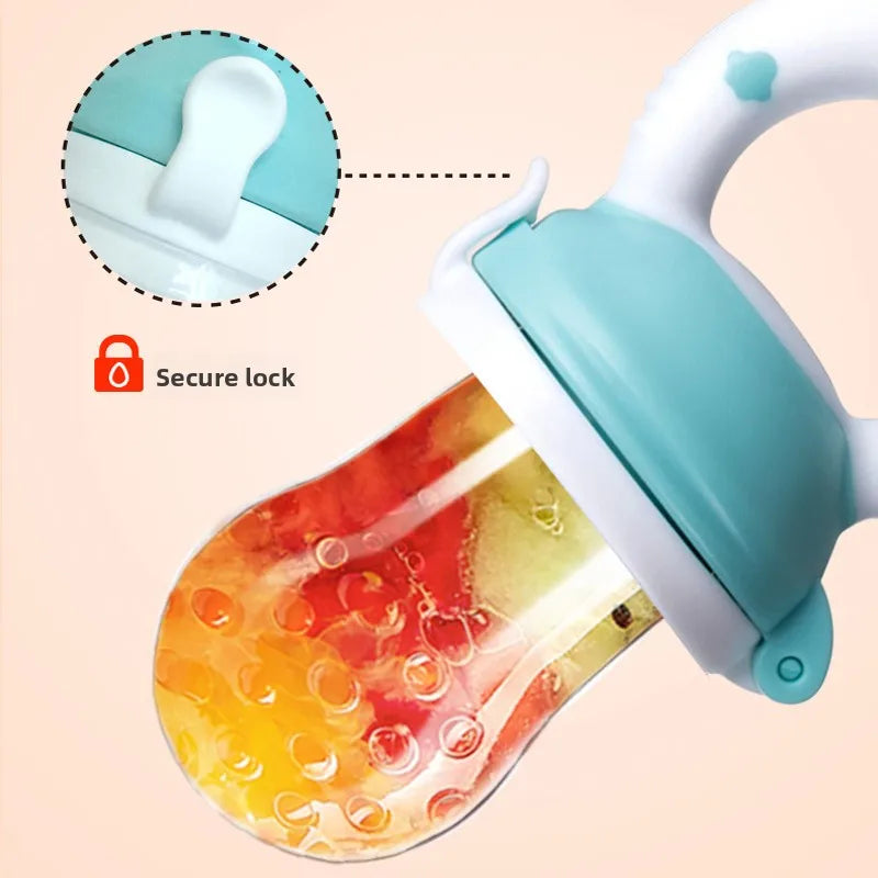 Grignoteuse Bébé en Silicone Tétine à Fruits & Aliments