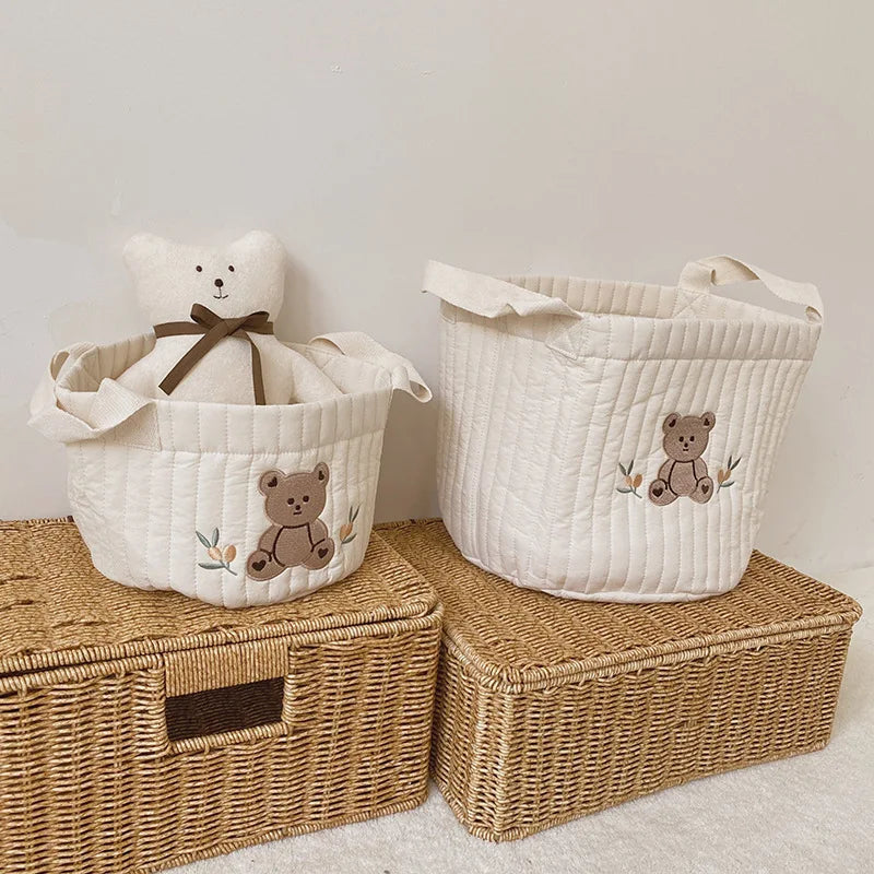 Panier de Rangement Bébé en Coton
