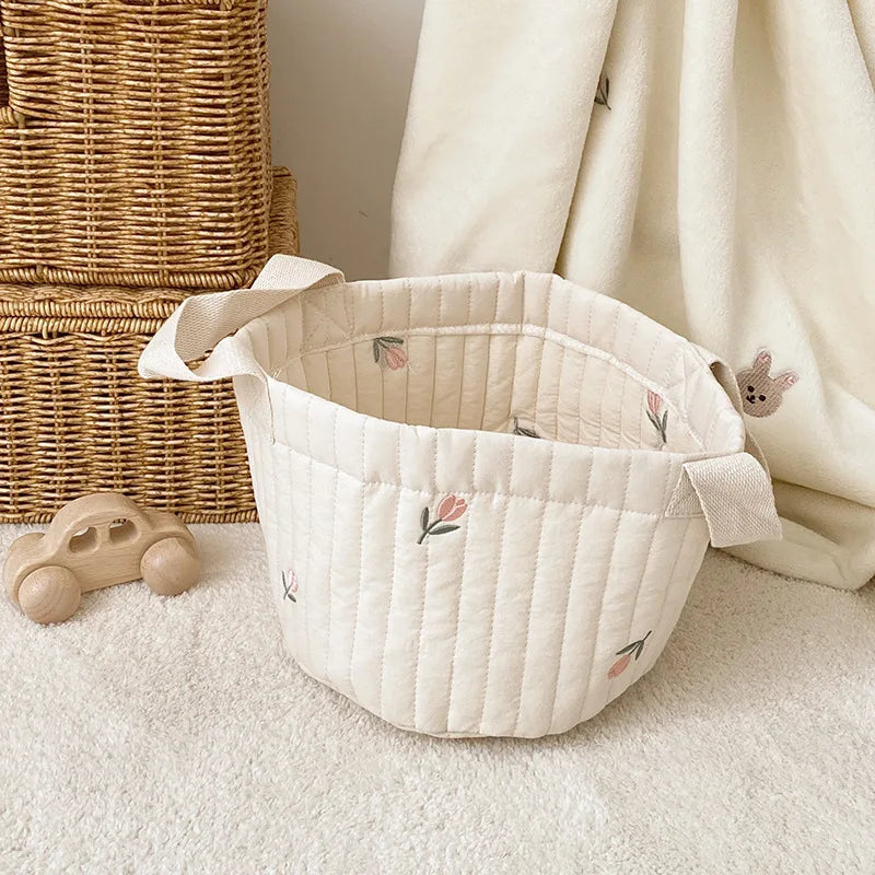 Panier de Rangement Bébé en Coton