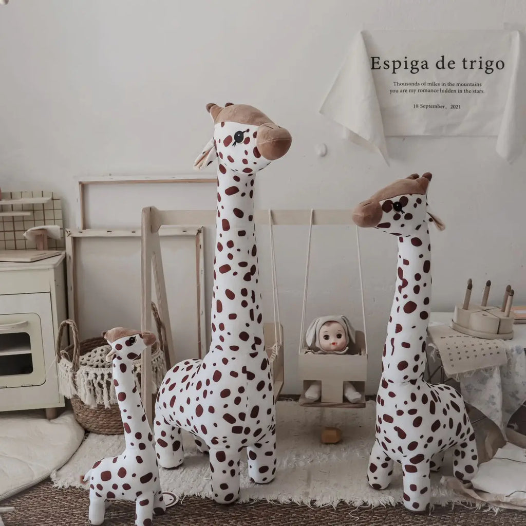 Grande peluche girafe