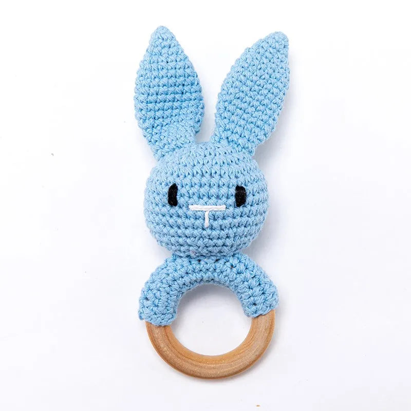 Hochet Bébé en Bois & Crochet