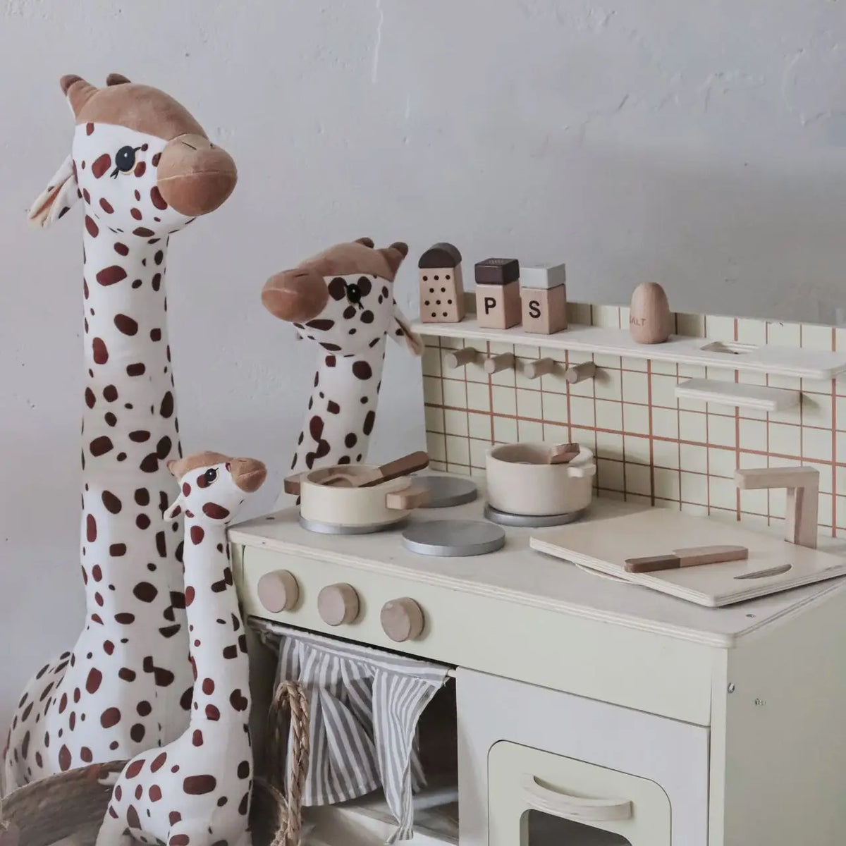 Grande peluche girafe