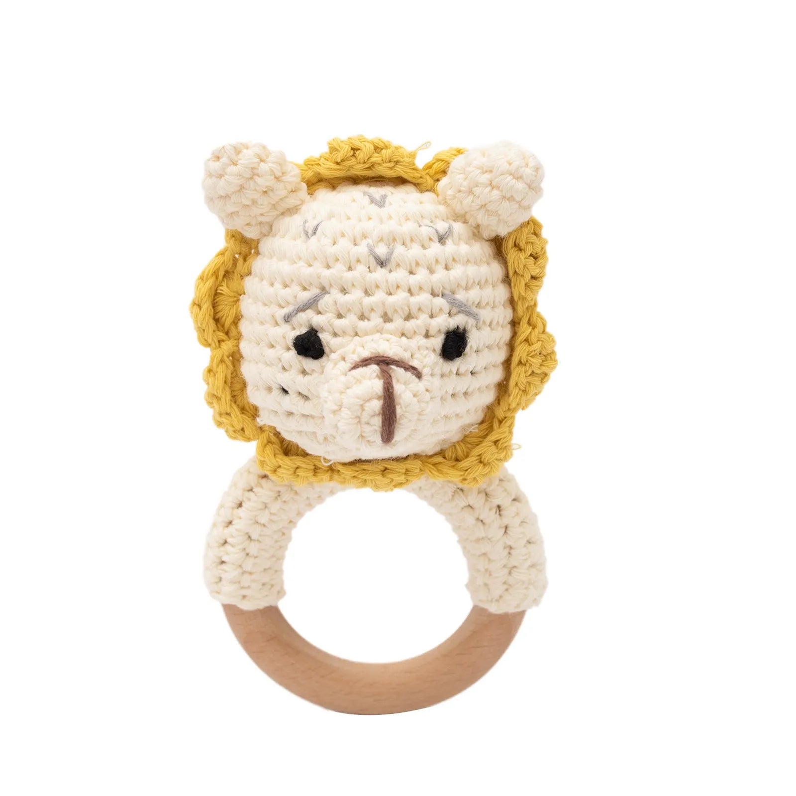 Hochet Bébé en Bois & Crochet