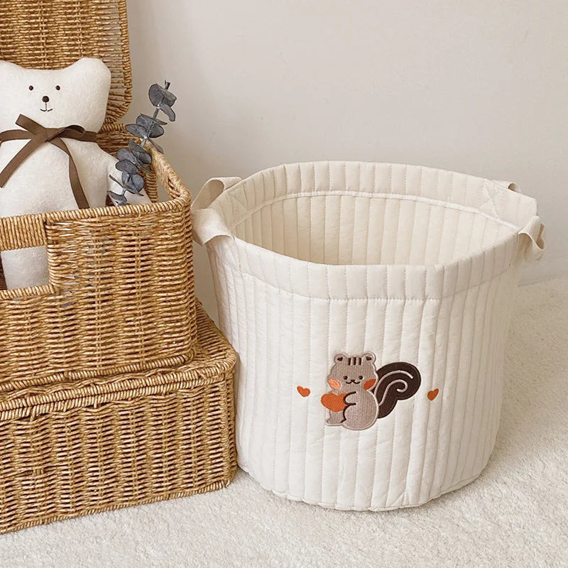 Panier de Rangement Bébé en Coton