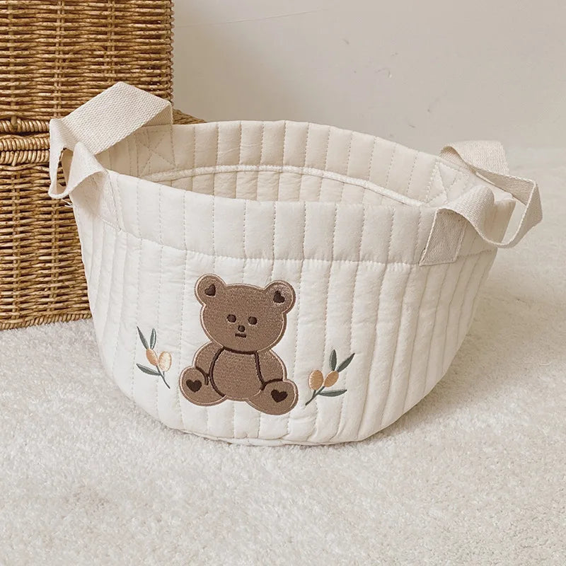 Panier de Rangement Bébé en Coton