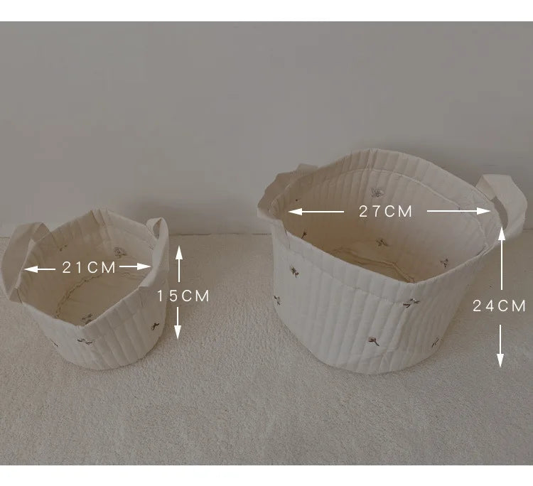 Panier de Rangement Bébé en Coton