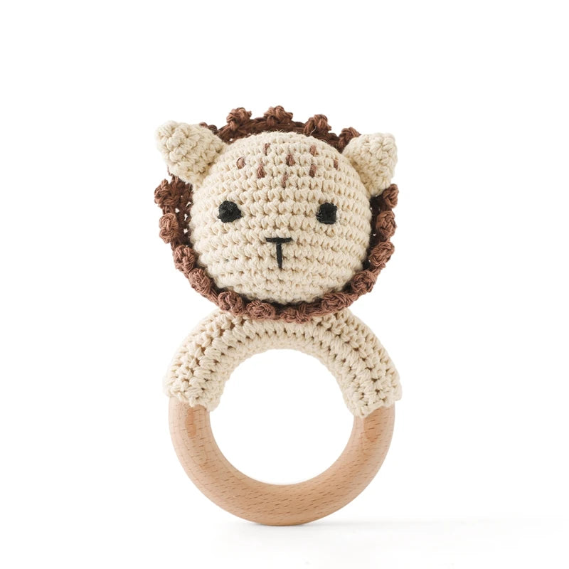 Hochet Bébé en Bois & Crochet