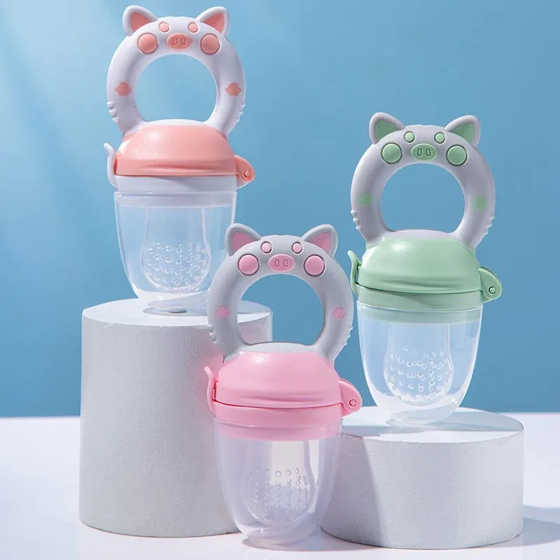 Grignoteuse Bébé en Silicone Tétine à Fruits & Aliments