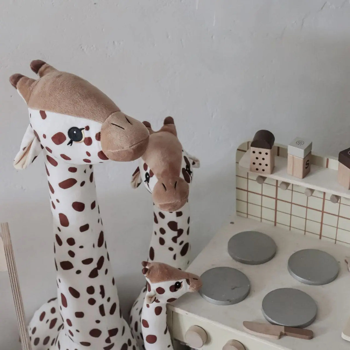 Grande peluche girafe