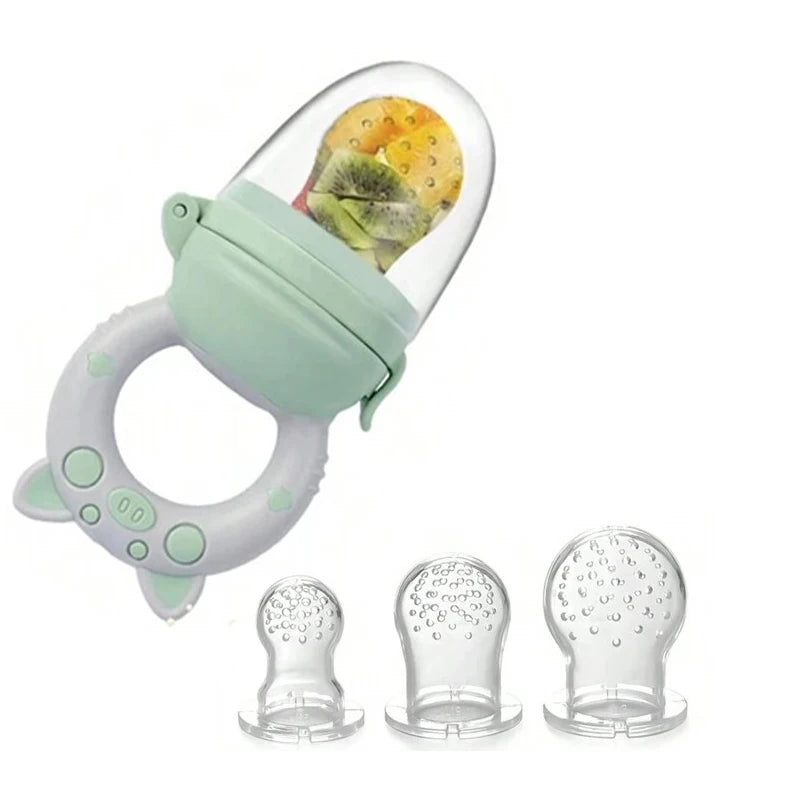 Grignoteuse Bébé en Silicone Tétine à Fruits & Aliments
